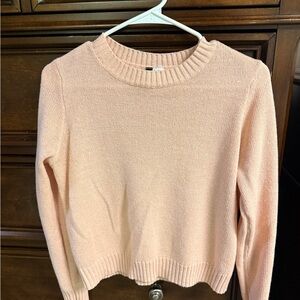 Women's Crewneck Sweater in Light Pink